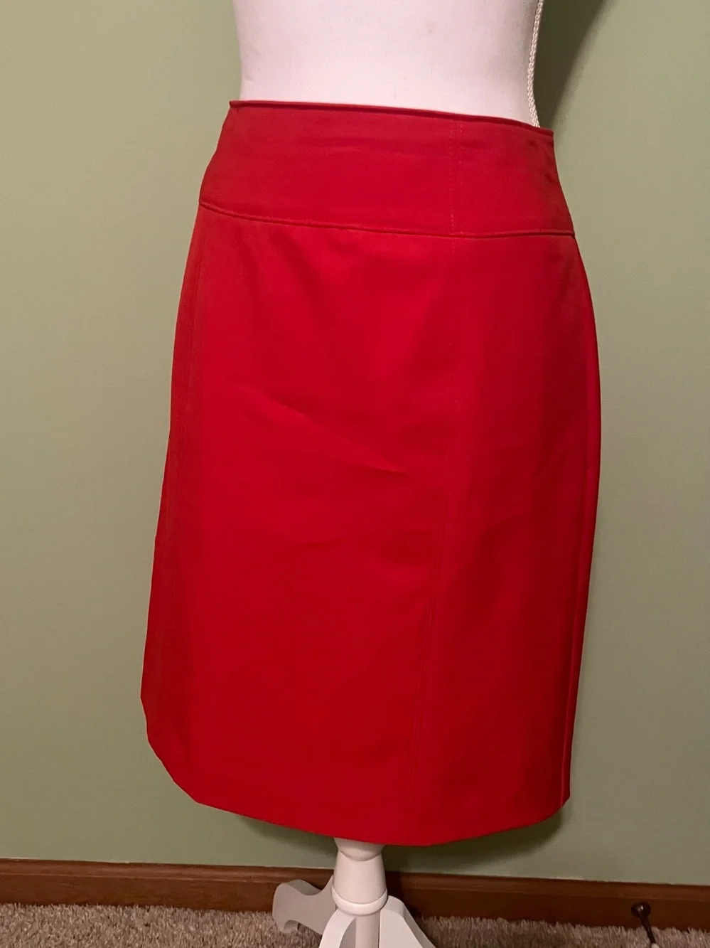 Orange Classic A-Line Skirt - Worthington - Size 12